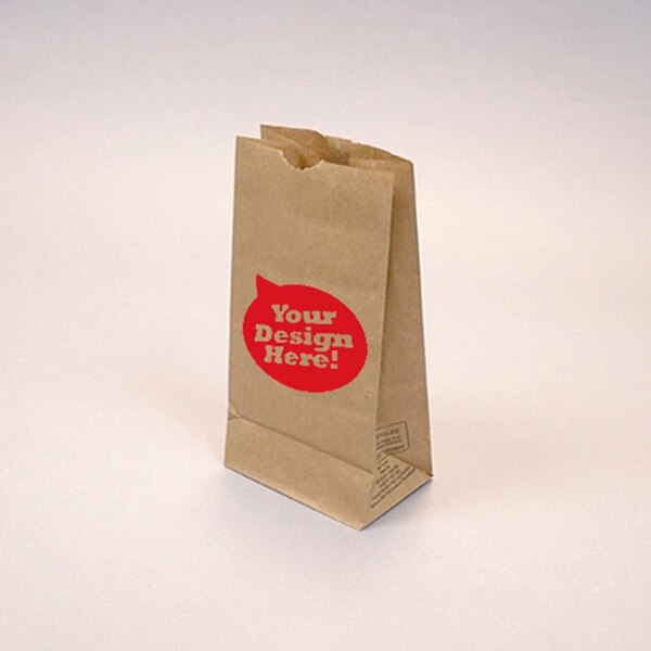 Custom-Printed Natural Kraft 6-lb G